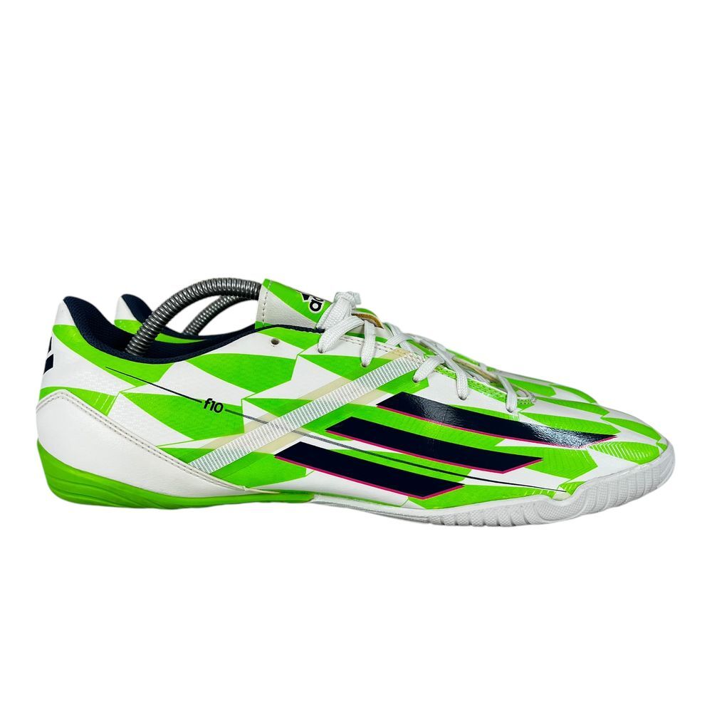 Adidas F10 White‎ Green Turf Indoor Soccer Shoes Mens Size 11.5